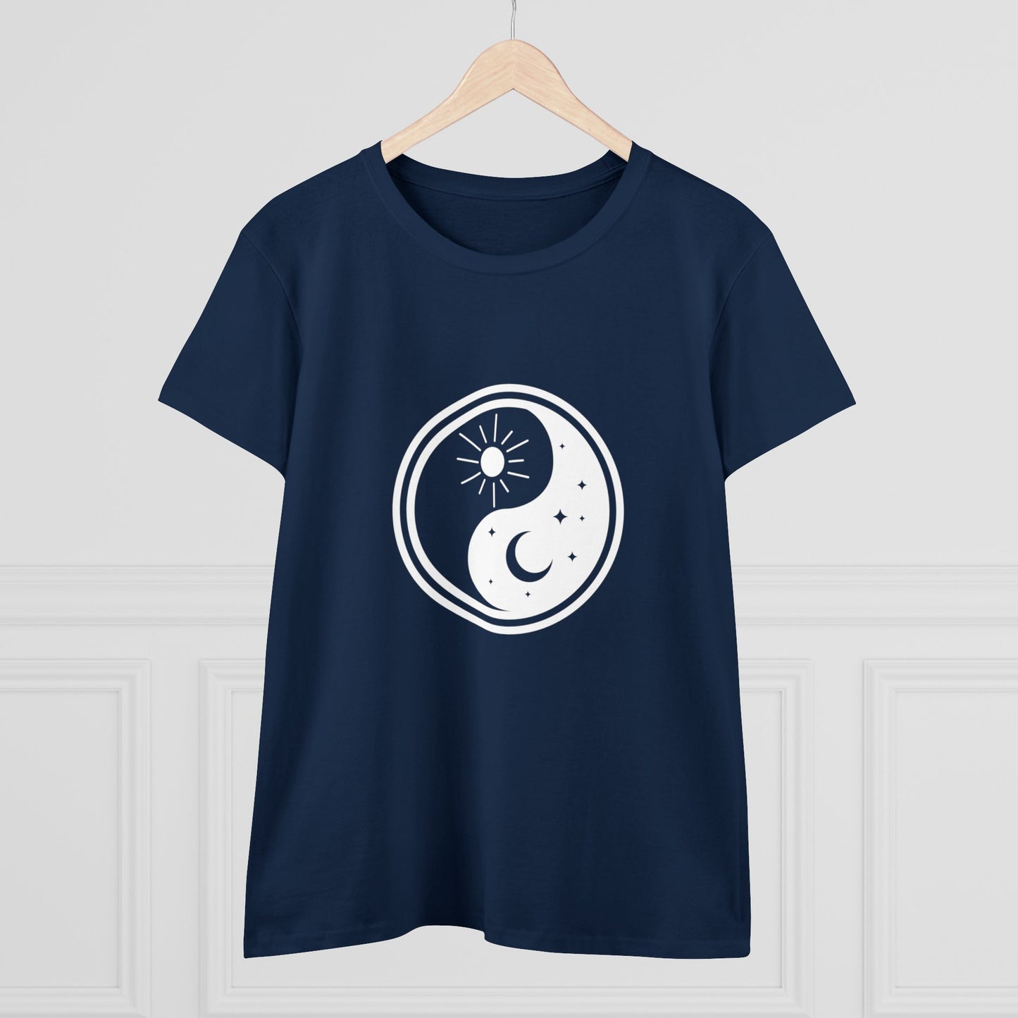Symbol, Ying Yang, Sun and Moon - Adult, Semi-fitted, T-shirt