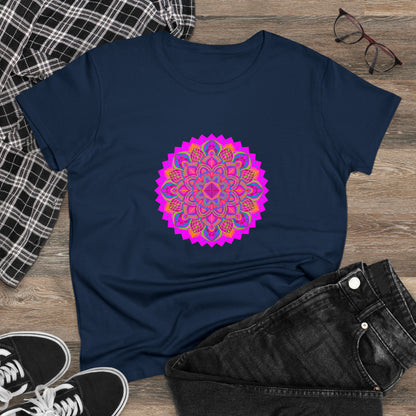 Art, Colorful, Nature, Flowers- Adult, Semi-fitted, T-shirt