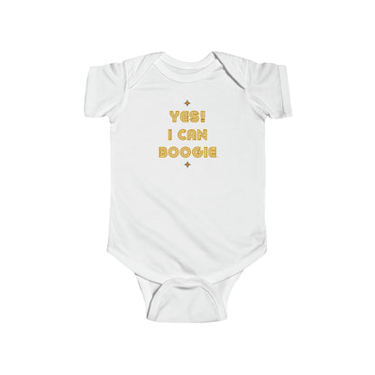 Dance, I Can Boogie, Retro Disco, Sports, Hobby, Interests, Dancing, Words- Baby, Infant, Toddler, Soft Cotton, Onesie