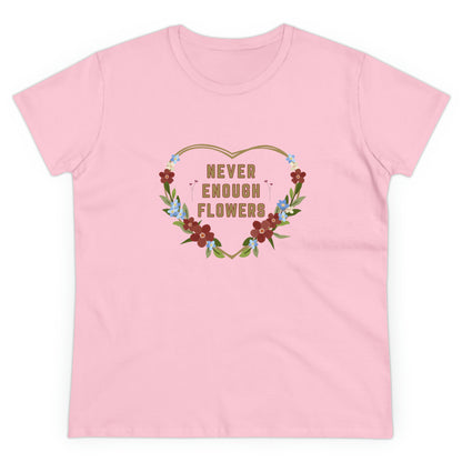 Nature, Plants, Never Enough Flowers, Plants- Adult, Semi-fitted, T-shirt