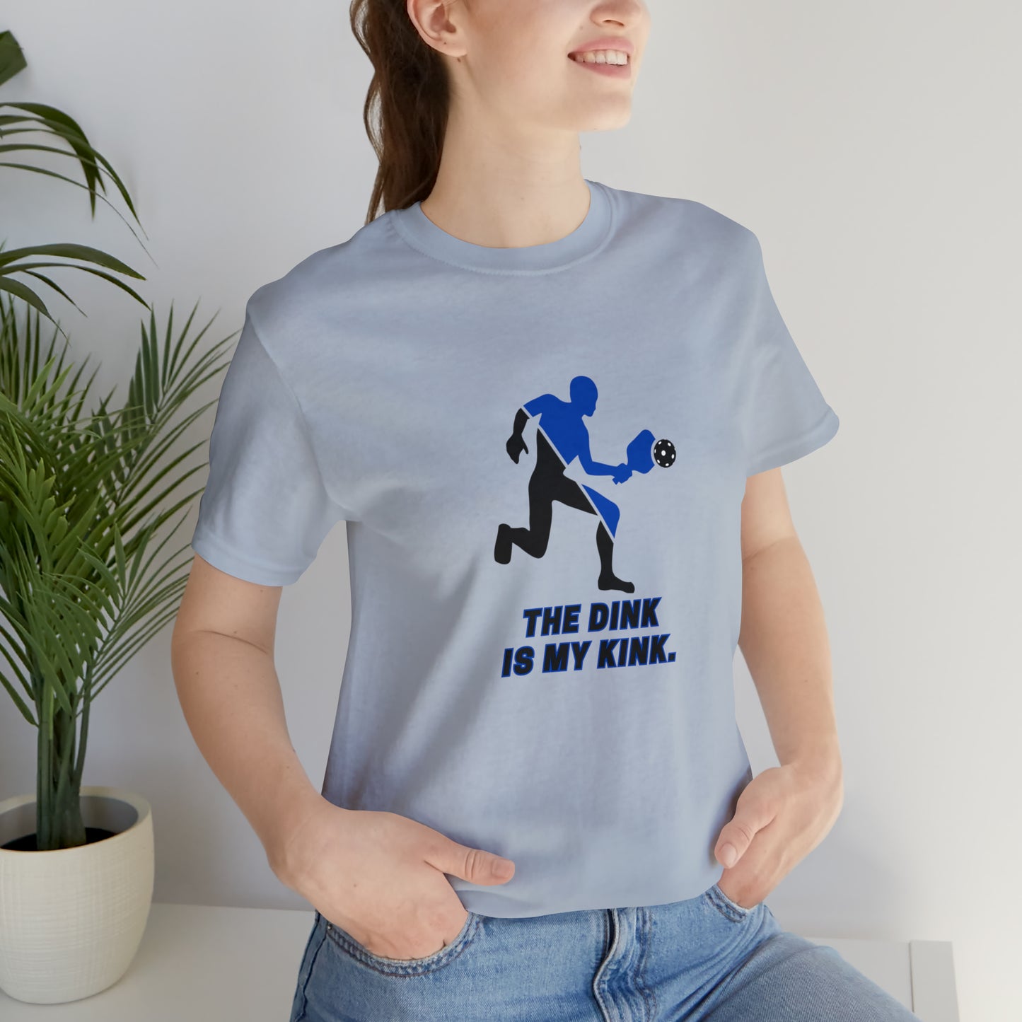 Pickleball Sports, The Dink Is My Kink- Adult, Regular Fit, Soft Cotton, Smaller Size Image, T-shirt