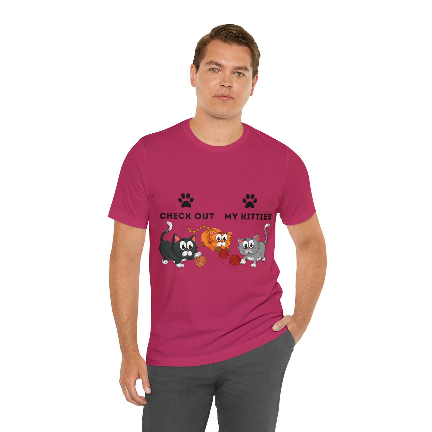 Kitty Cat T-Shirt / Check Out My Kitties Shirt / Unisex Jersey Short Sleeve Tee / Humorous Pet Clothes