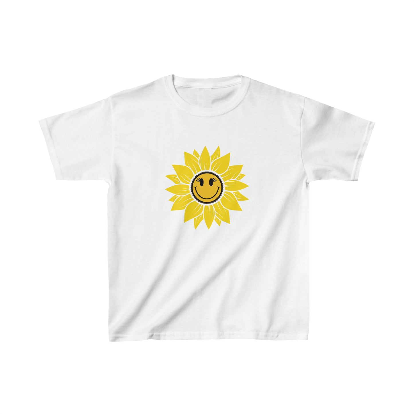 Nature, Flowers, Sunflower, Plants, Positive- Kids, Child, Heavy Cotton, T-shirt