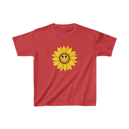Nature, Flowers, Sunflower, Plants, Positive- Kids, Child, Heavy Cotton, T-shirt