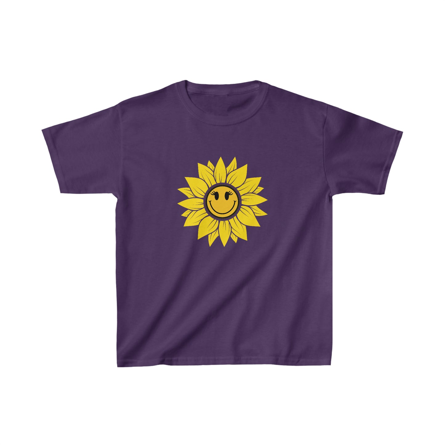 Nature, Flowers, Sunflower, Plants, Positive- Kids, Child, Heavy Cotton, T-shirt