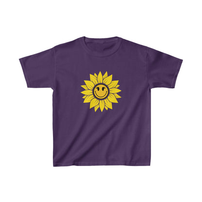 Nature, Flowers, Sunflower, Plants, Positive- Kids, Child, Heavy Cotton, T-shirt