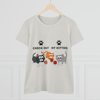 Kitty Cat T-Shirt / Check Out My Kitties Shirt / Unisex Jersey Short Sleeve Tee / Humorous Pet Clothes