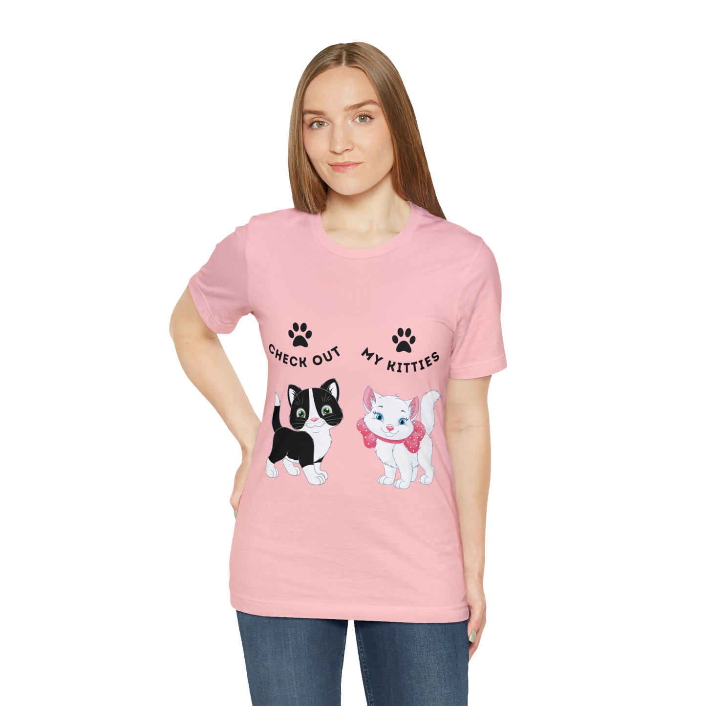 Kitty Cat T-Shirt / Check Out My Kitties Shirt / Unisex Jersey Short Sleeve Tee / Humorous Pet Clothes