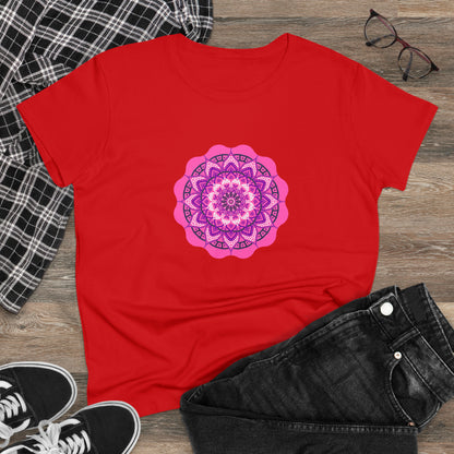 Colorful, Art, Nature, Flowers- Adult, Semi-fitted, T-shirt