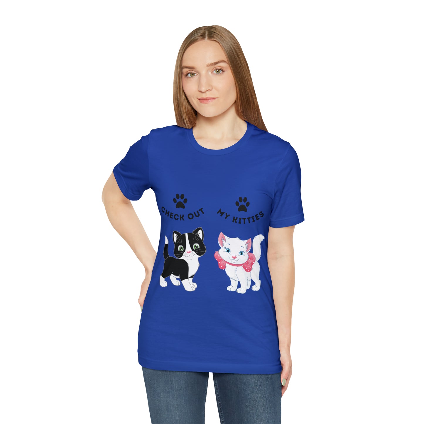 Kitty Cat T-Shirt / Check Out My Kitties Shirt / Unisex Jersey Short Sleeve Tee / Humorous Pet Clothes