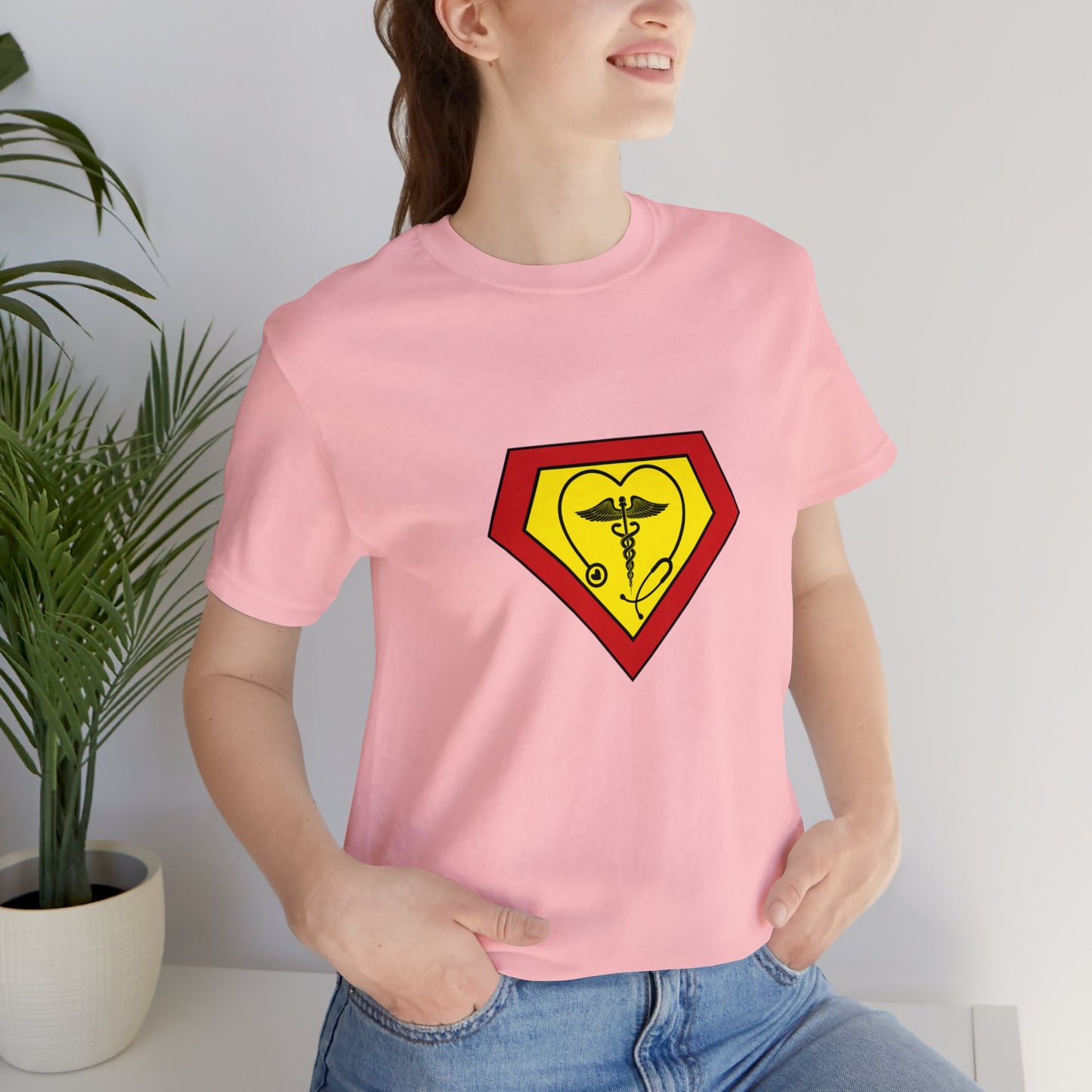 Occupation, Medical, Nurse, Doctor, Health Care Aide, Superhero, Sci-fi- Adult, Regular Fit, Soft Cotton, T-shirt