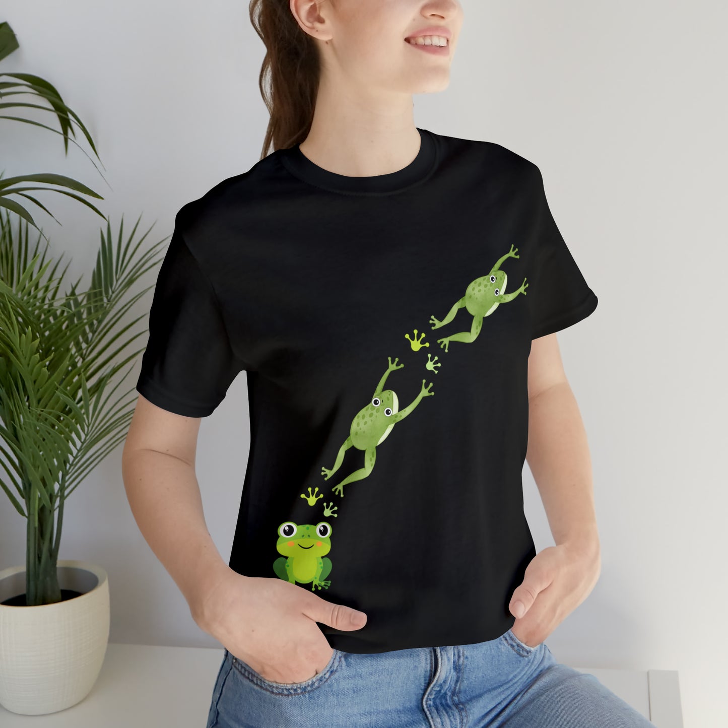 Frog Crossing- Adult, Regular Fit, Soft Cotton, T-shirt