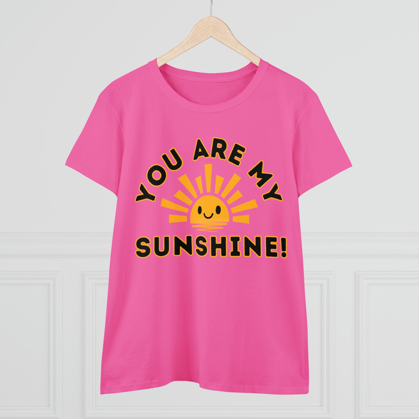 Positive, You Are My Sunshine, Happiness- Adult, Semi-fitted, Full Size Image, T-shirt