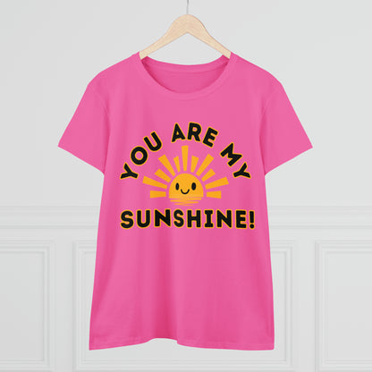 Positive, You Are My Sunshine, Happiness- Adult, Semi-fitted, Full Size Image, T-shirt