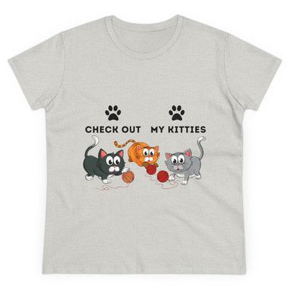 Kitty Cat T-Shirt / Check Out My Kitties Shirt / Unisex Jersey Short Sleeve Tee / Humorous Pet Clothes
