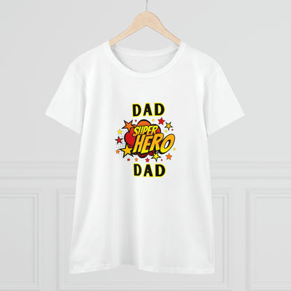 Family, Dad, Superhero, Positive- Adult, Semi-fitted, T-shirt