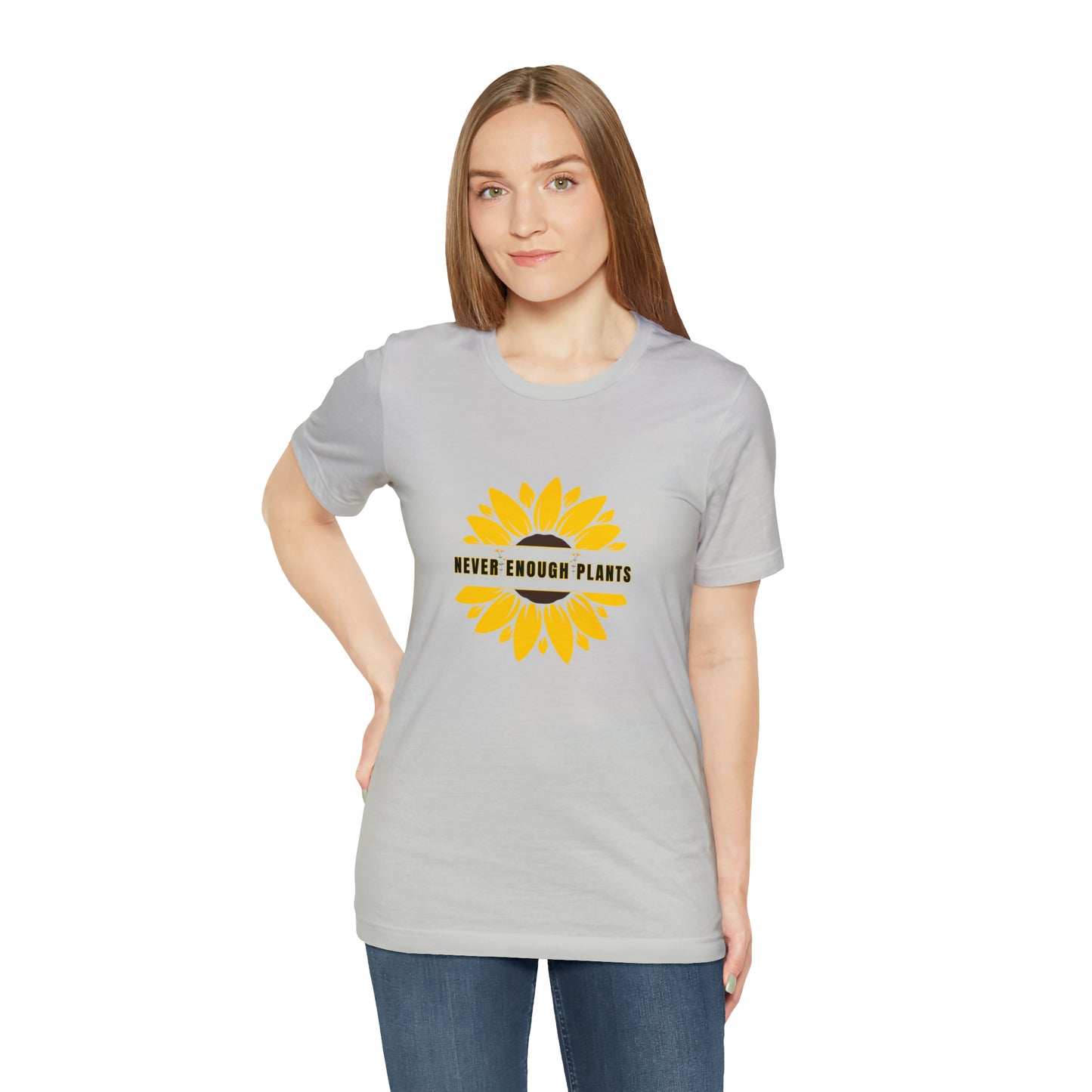 Nature, Plants, Flowers, Garden, Never Enough Plants, Sunflowers- Adult, Regular Fit, Soft Cotton, T-shirt