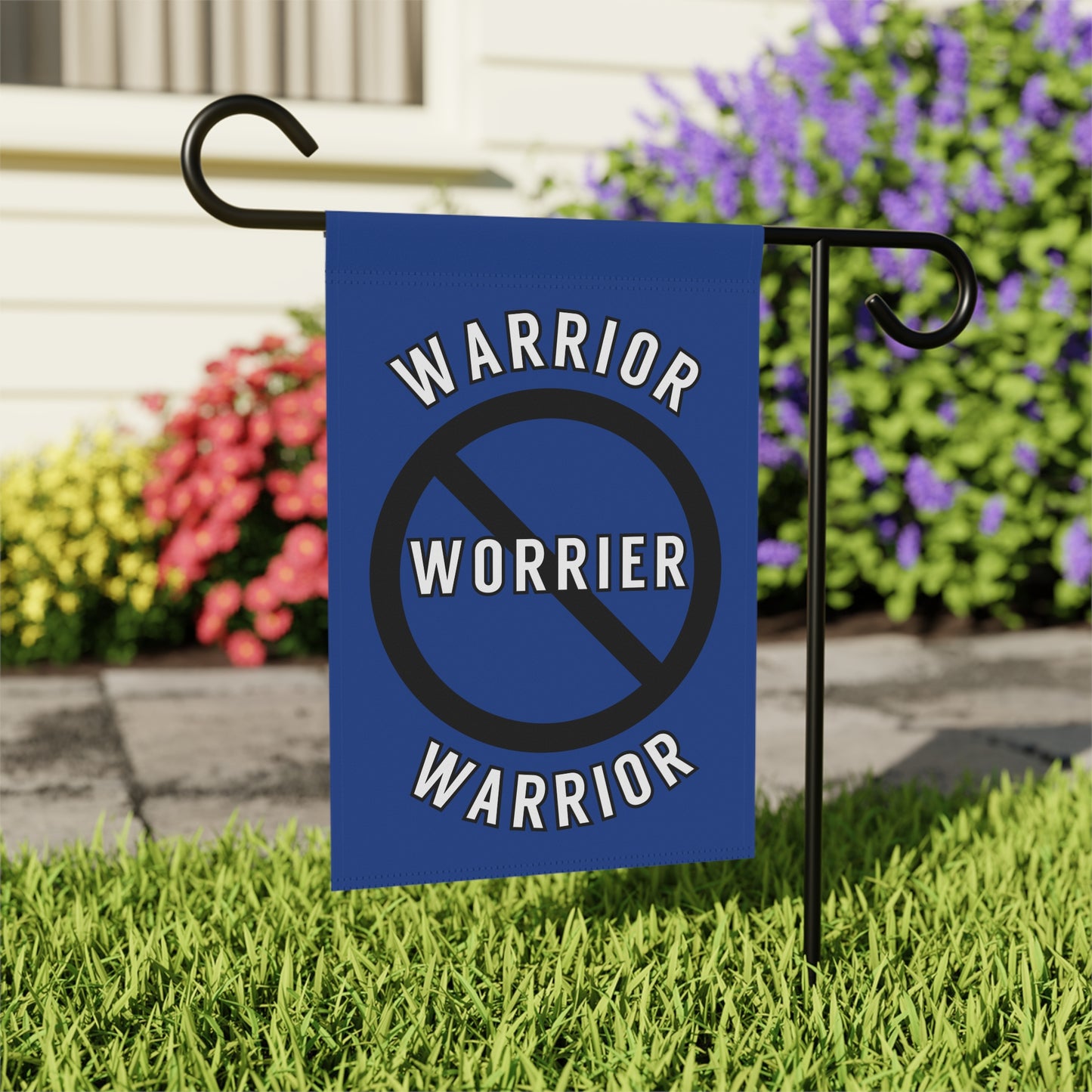 Feminist Flag, Yard Sign, Garden, Banner & House Banner, Not Worrier, Warrior, Fighter Gift, Cancer Awareness Flag, Yard Art, Activist Gift