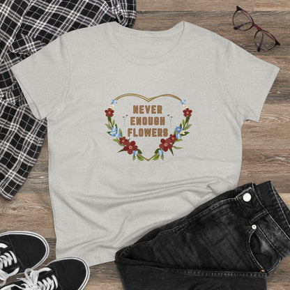 Nature, Plants, Never Enough Flowers, Plants- Adult, Semi-fitted, T-shirt