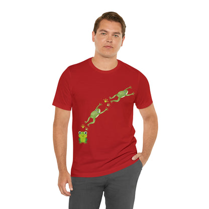 Frog Crossing- Adult, Regular Fit, Soft Cotton, T-shirt