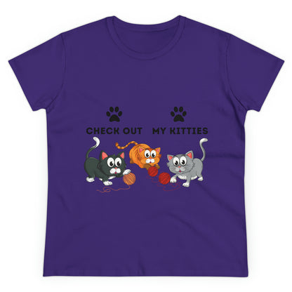 Kitty Cat T-Shirt / Check Out My Kitties Shirt / Unisex Jersey Short Sleeve Tee / Humorous Pet Clothes