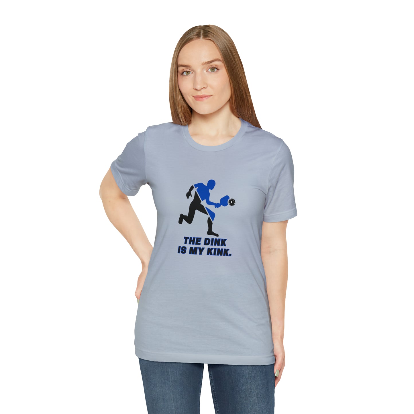 Pickleball Sports, The Dink Is My Kink- Adult, Regular Fit, Soft Cotton, Smaller Size Image, T-shirt