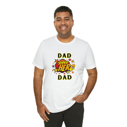 Family, Dad, Superhero, Positive- Adult, Regular Fit, Soft Cotton, T-shirt
