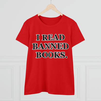 Reading, I Read Banned Books, Things, Books- Adult, Semi-fitted, Full Size Image, T-Shirt