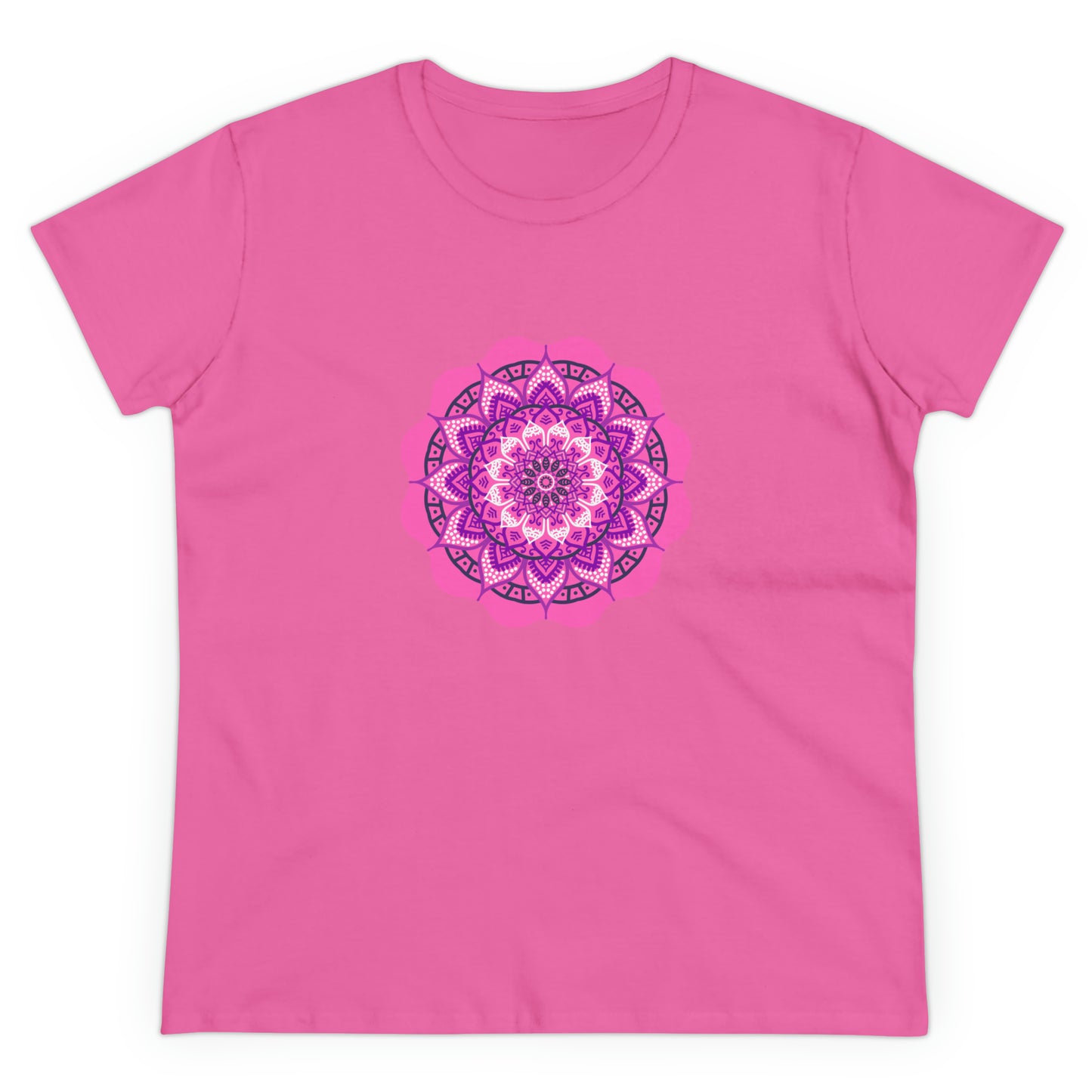 Colorful, Art, Nature, Flowers- Adult, Semi-fitted, T-shirt