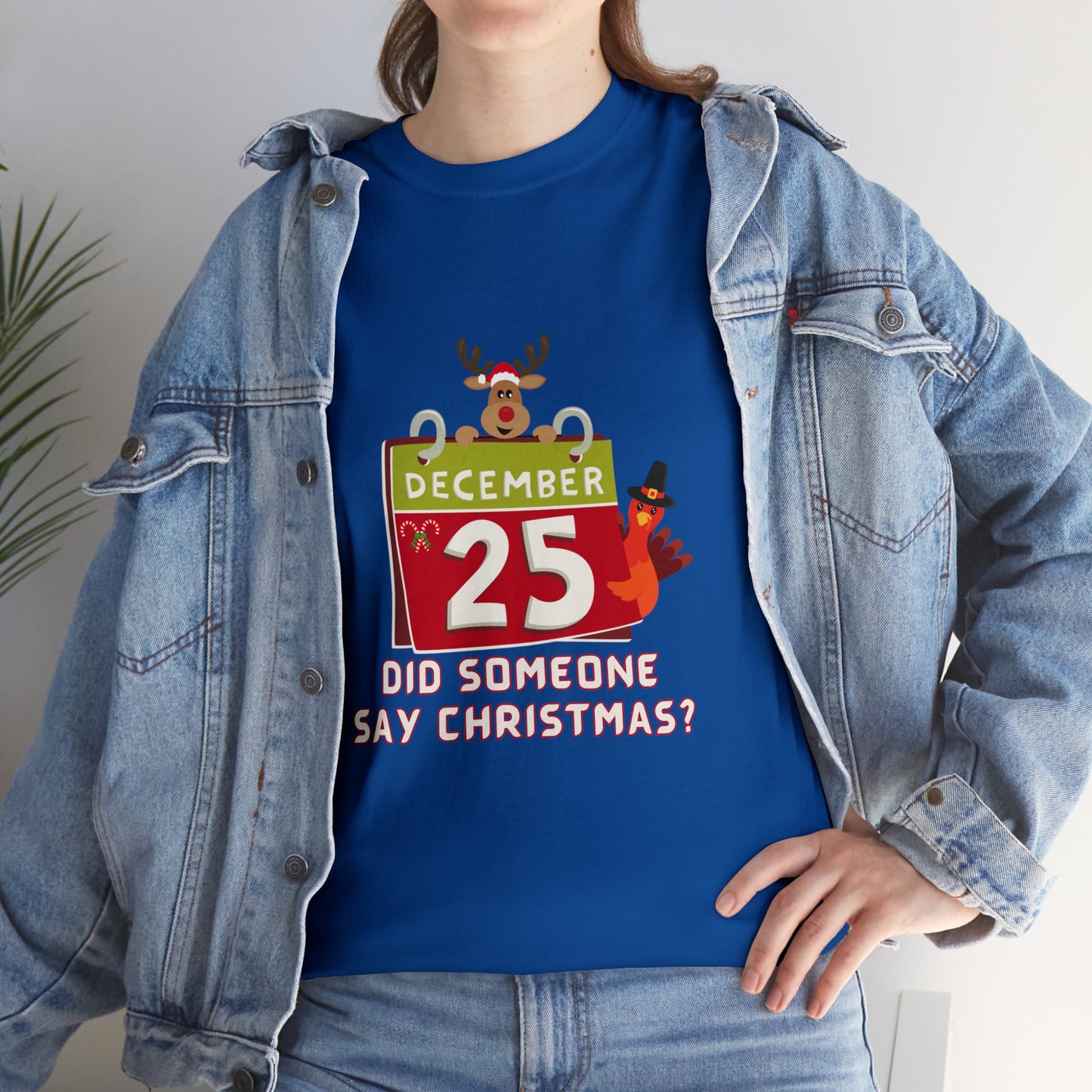 Christmas Funny, Cute Holiday  Calendar T-shirt-Unisex Heavy Cotton Tee