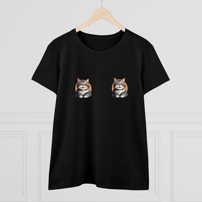 Kitty Cat T-Shirt / Check Out My Kitties Semi-Fitted Shirt / Unisex Jersey Short Sleeve Tee / Humorous Pet Clothes