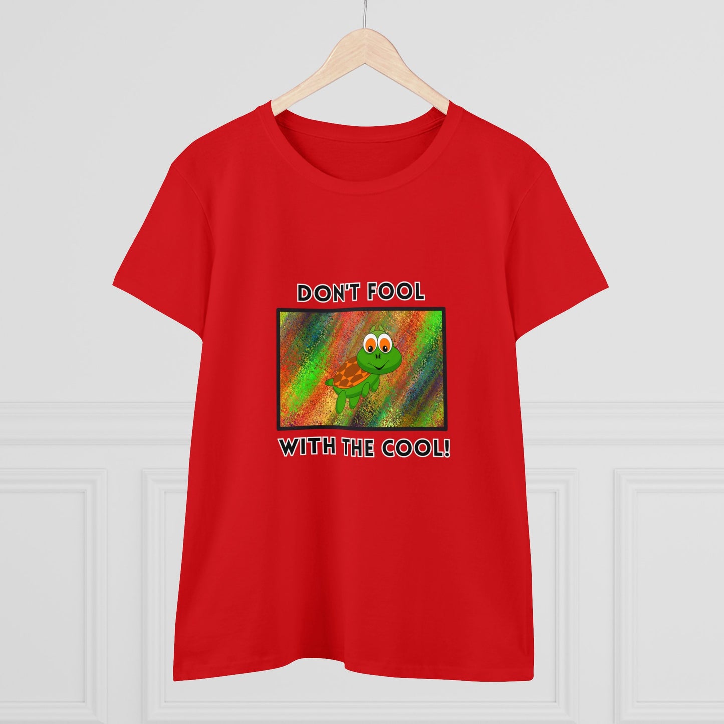 Turtle, Don't Fool With The Cool- Adult, Semi-fitted, T-shirt