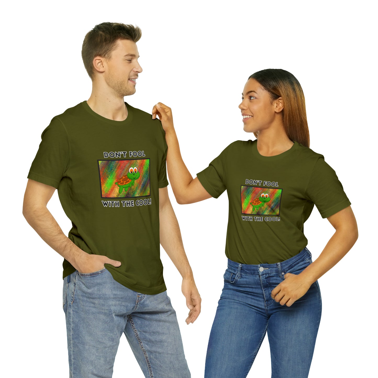 Turtle, Don't Fool With The Cool- Adult, Regular Fit, Soft Cotton, T-shirt