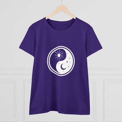 Symbol, Ying Yang, Sun and Moon - Adult, Semi-fitted, T-shirt