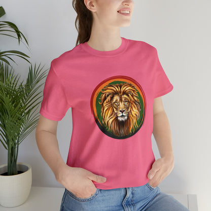Lion, Animals, Feline (Wild Cats)- Adult- Adult, Regular Fit, Soft Cotton, Full Size Image, T-shirt