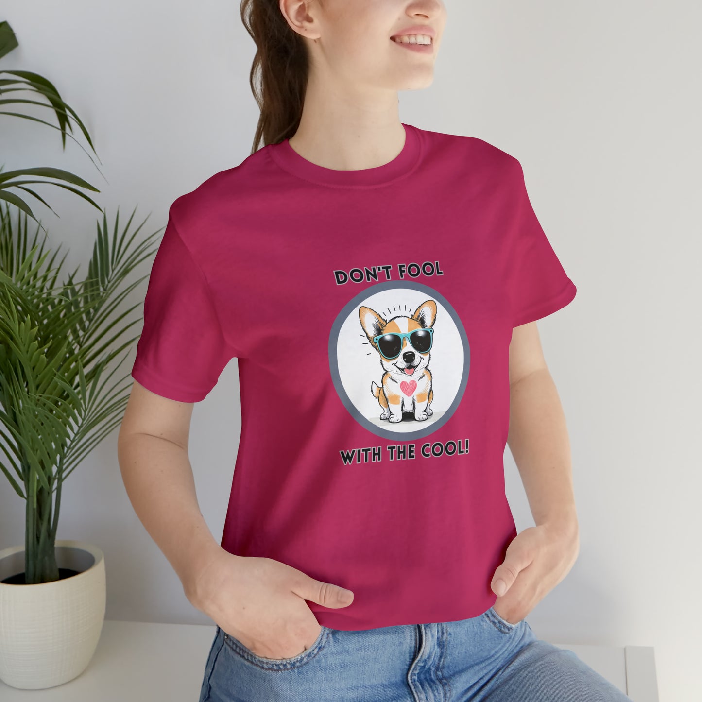 Dog, Don't Fool With The Cool Animal- Adult, Regular Fit, Soft Cotton, T-shirt