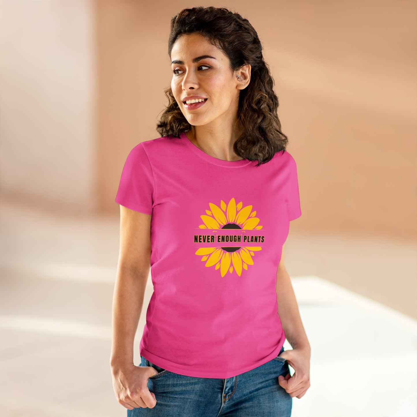 Nature, Plants, Flowers, Garden, Never Enough Plants, Sunflowers- Adult, Semi-fitted, T-shirt