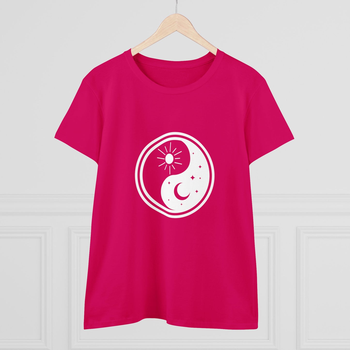 Symbol, Ying Yang, Sun and Moon - Adult, Semi-fitted, T-shirt