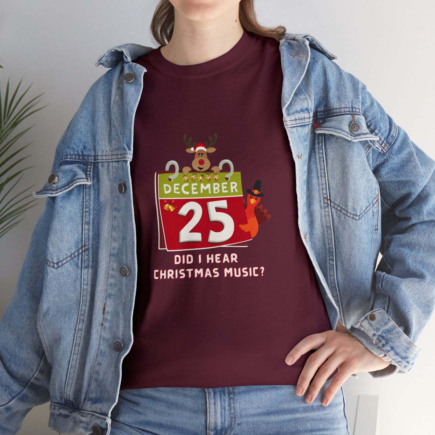 Christmas Funny, Cute Holiday T-shirt-Unisex Heavy Cotton Tee