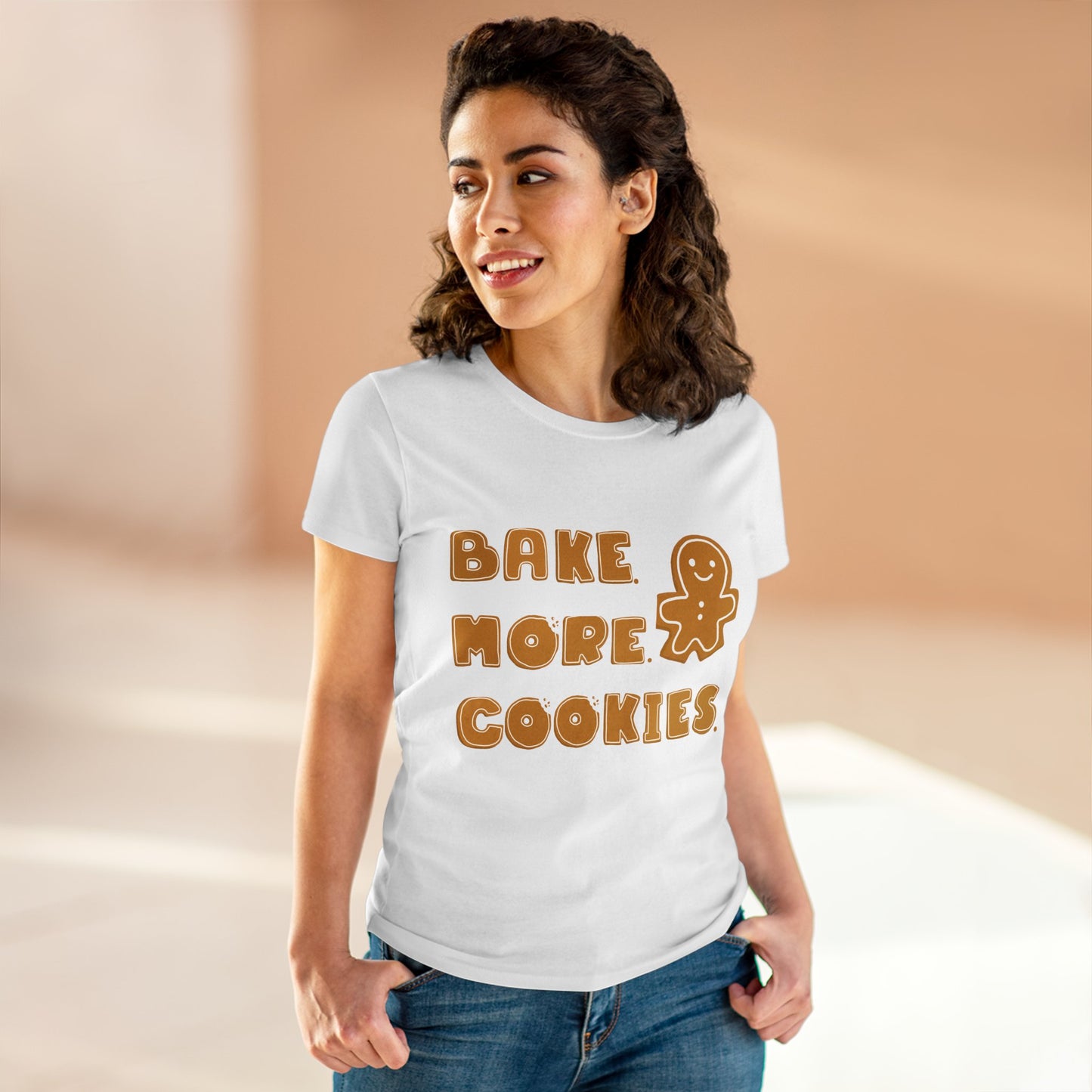 Hobby, Interests, Baking, Bake More Cookies Gingerbread, Things, Food- Adult, Semi-fitted, T-shirt