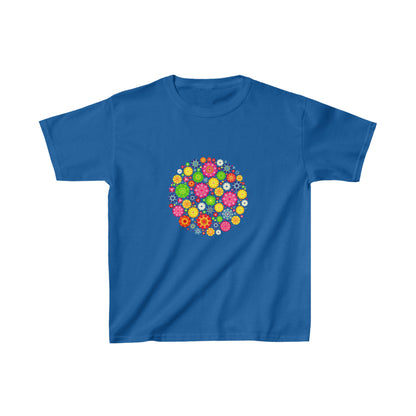 Colorful, Nature, Garden, Flowers- Kids, Child, Heavy Cotton, T-shirt