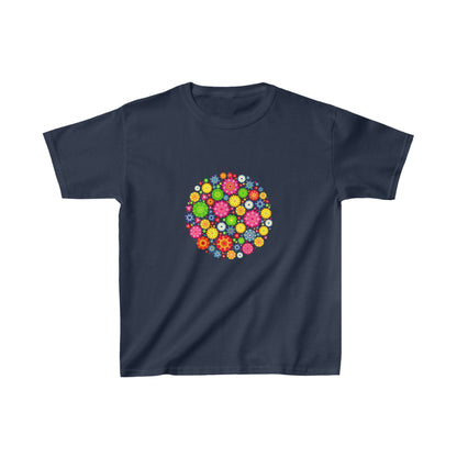 Colorful, Nature, Garden, Flowers- Kids, Child, Heavy Cotton, T-shirt