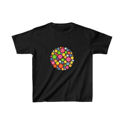 Colorful, Nature, Garden, Flowers- Kids, Child, Heavy Cotton, T-shirt