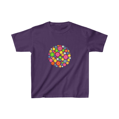 Colorful, Nature, Garden, Flowers- Kids, Child, Heavy Cotton, T-shirt