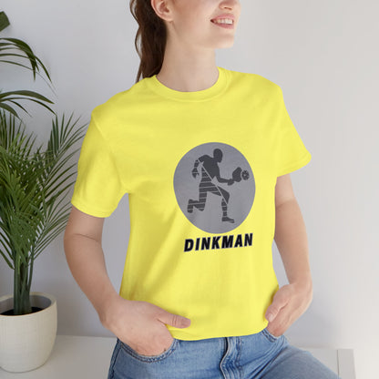 Pickleball Sports, Dinkman- Adult, Regular Fit, Soft Cotton, Smaller Size Image T-shirt