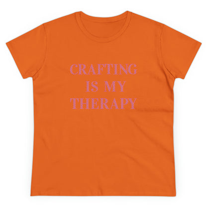 Crafting Is My Therapy- Adult, Semi-fitted, T-shirt