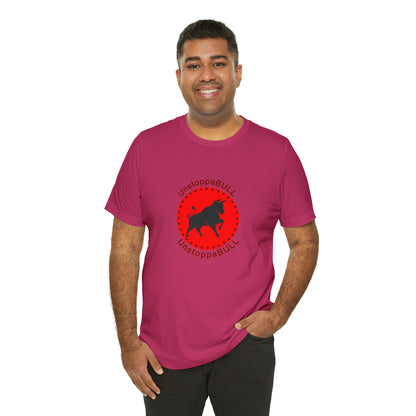 Animals, Bull, Symbol, Unstoppable, UnstoppaBULL- Adult- Adult, Regular Fit, Soft Cotton, Full Size Image, T-shirt