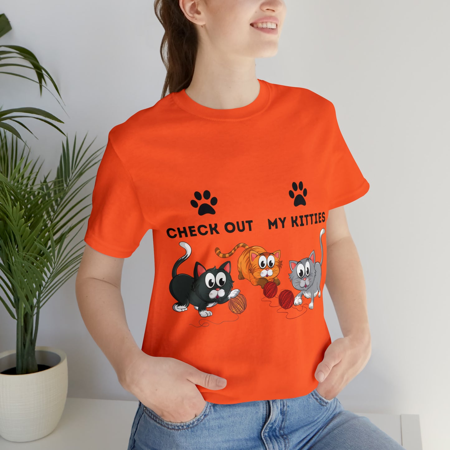 Kitty Cat T-Shirt / Check Out My Kitties Shirt / Unisex Jersey Short Sleeve Tee / Humorous Pet Clothes