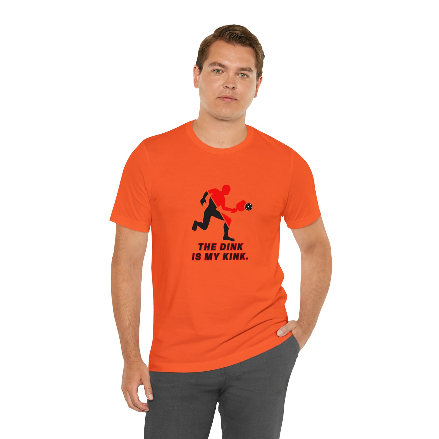 Pickleball Sports, The Dink Is My Kink- Adult, Regular Fit, Soft Cotton, Smaller Size Image, T-shirt