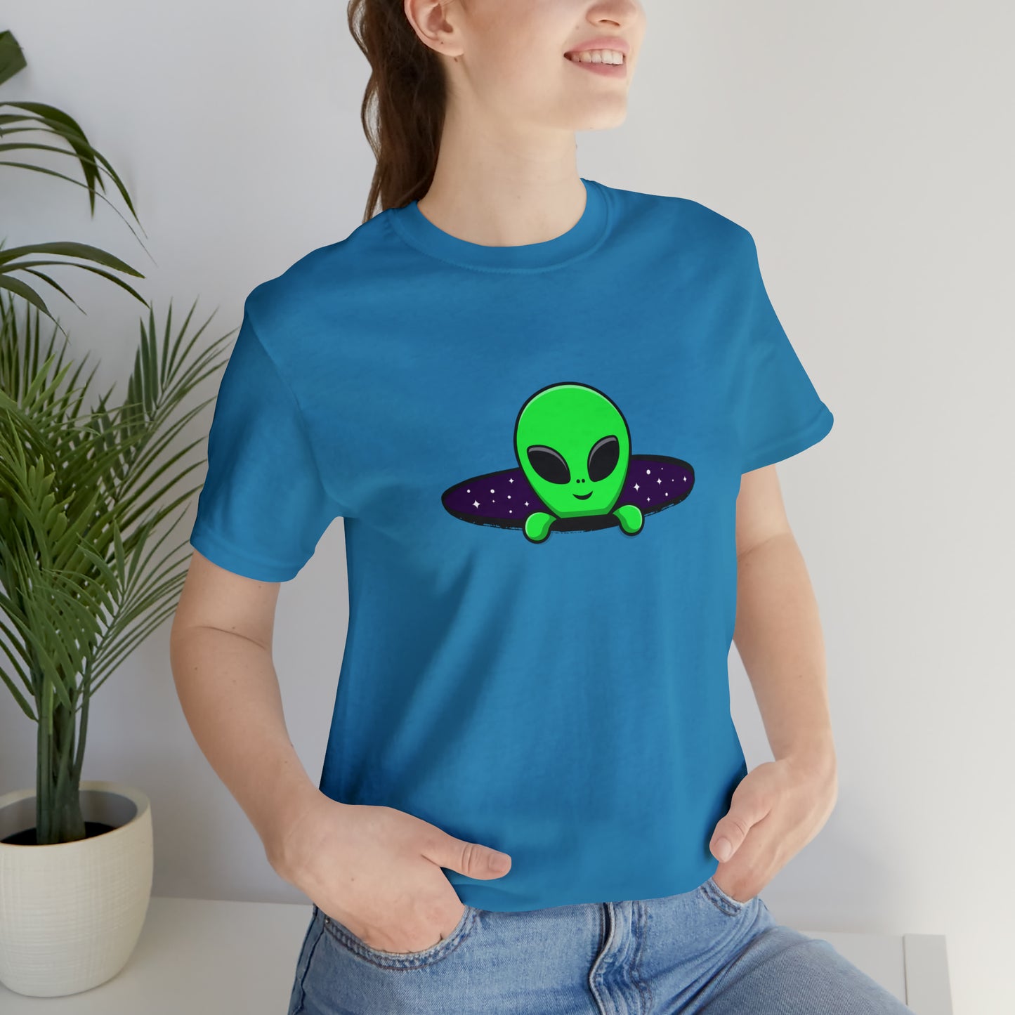 Fantasy, Alien Portal, Sci-fi, Aliens- Adult, Regular Fit, Soft Cotton, T-shirt